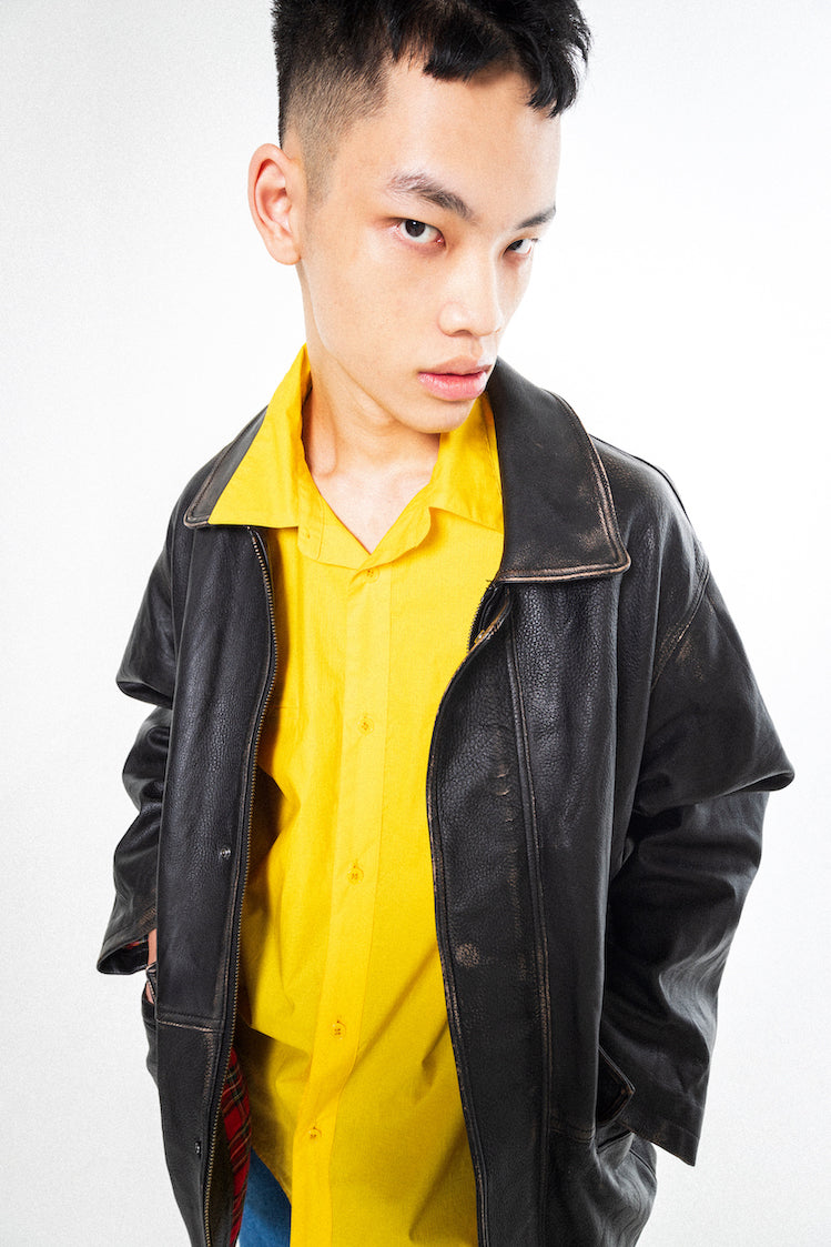 COTTON RIPSTOP SHIRT (YELLOW)