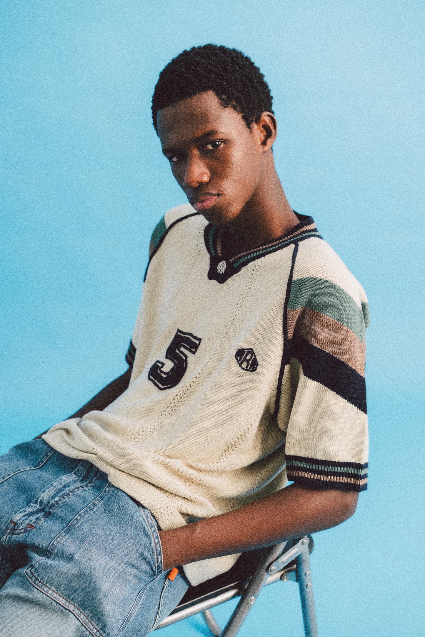 KNITTING GAME SHIRT (BEIGE)