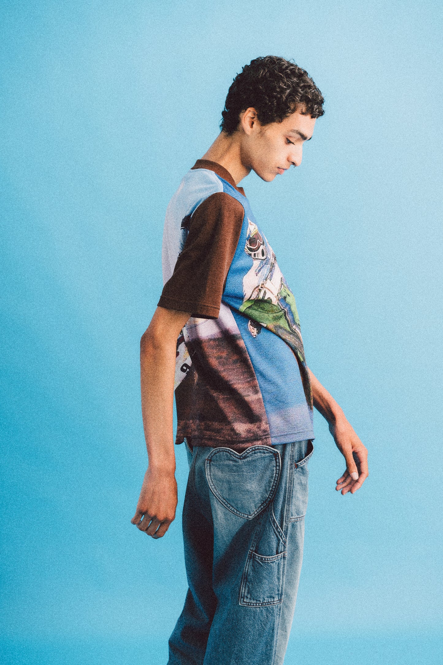 PHOTO PRINT TEE (BROWN)