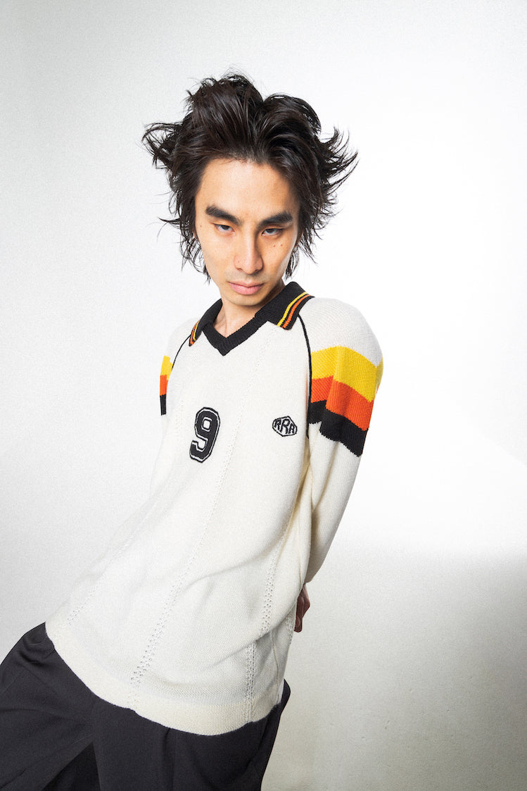 KNIT GAME SHIRT (OFF WHITE)