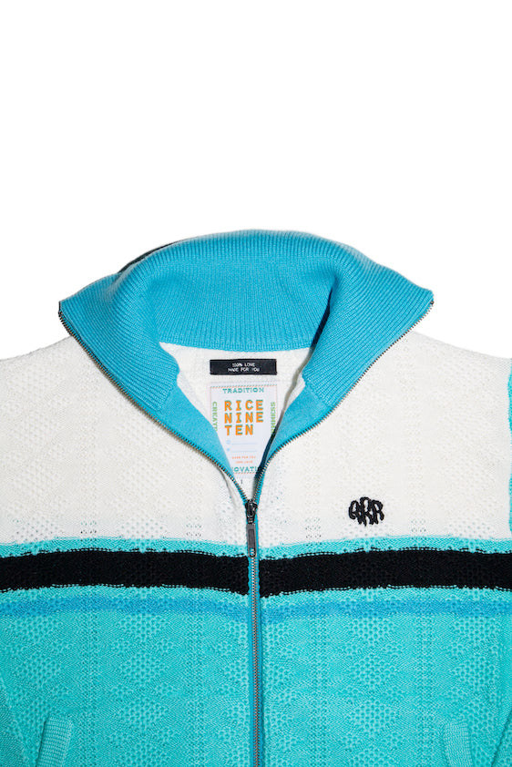 KNITTING JOGGING SUIT JACKET (EMERALD GREEN)