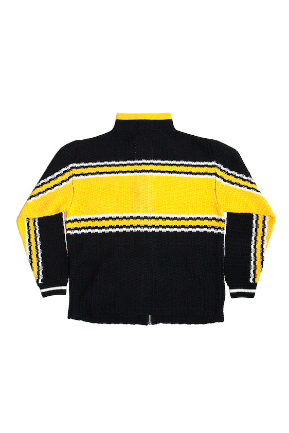 KNITTED FULL ZIP JACKET (YELLOW)