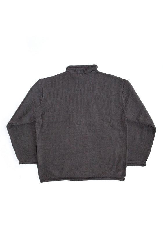 KNITTED ROLL NECK SWEATER (GRAY)