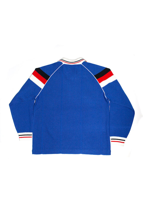 KNIT GAME SHIRT (BLUE)