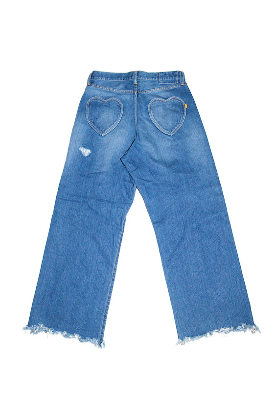 LOVELY FADED JEANS (BLUE)