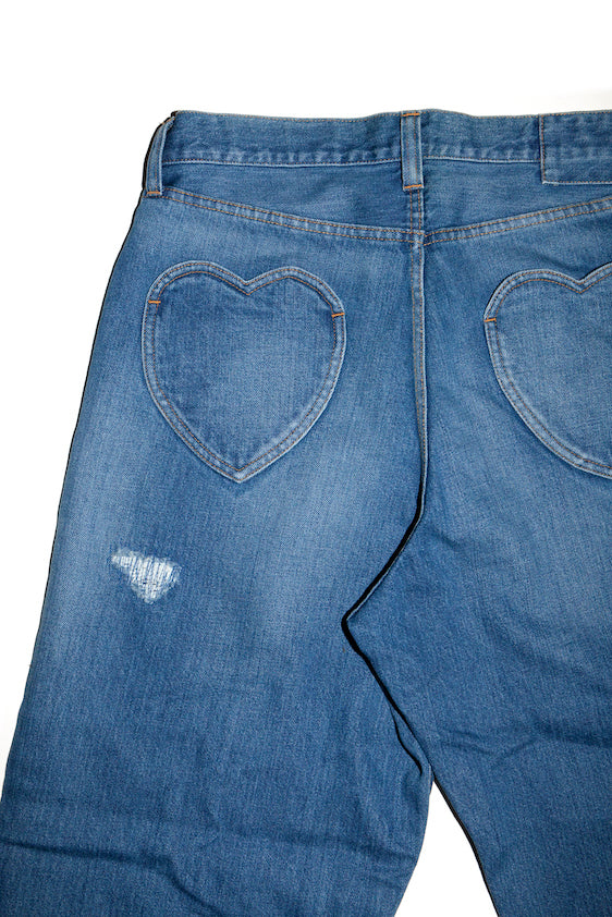 LOVELY FADED JEANS (BLUE)