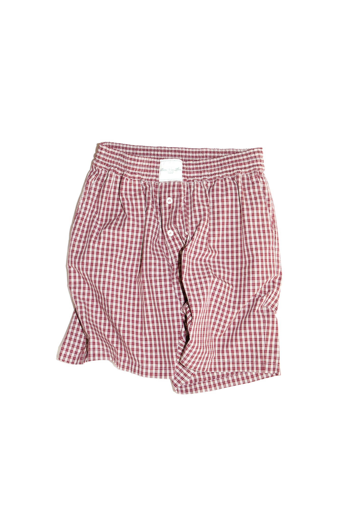 PLAID PAJAMAS SHORTS (RED)