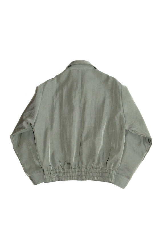 NYLON ZIP UP BLOUSON (SAGE GREEN)