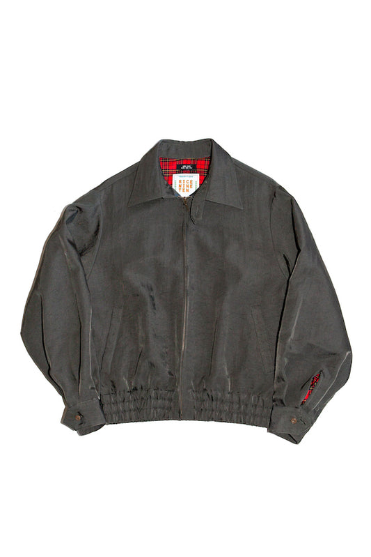 NYLON ZIP UP BLOUSON (ASH GRAY)