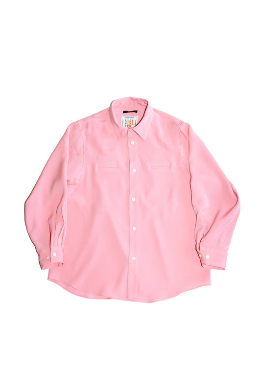 DOUBLE CLOTH SATIN SHIRT (PINK)