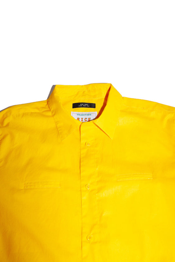 COTTON RIPSTOP SHIRT (YELLOW)
