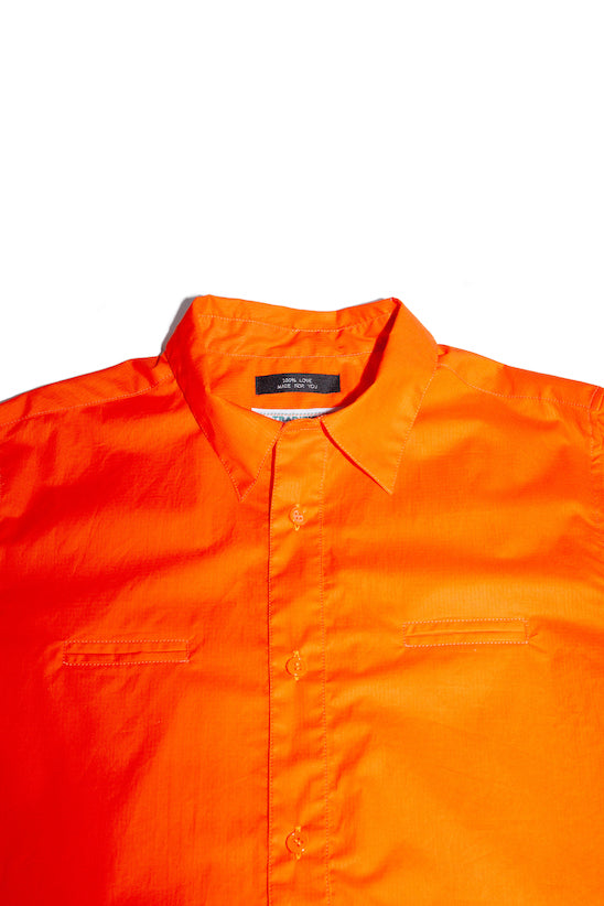 COTTON RIPSTOP SHIRT (ORANGE)