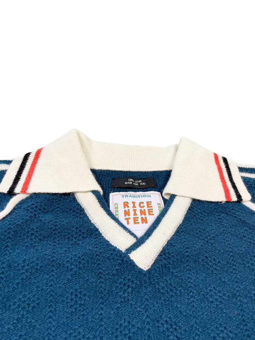 KNITTING CLASSIC SOCCER JERSEY (NAVY)