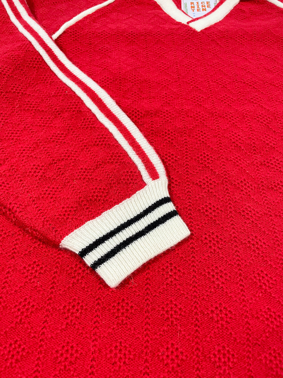 KNITTING CLASSIC SOCCER JERSEY (RED)