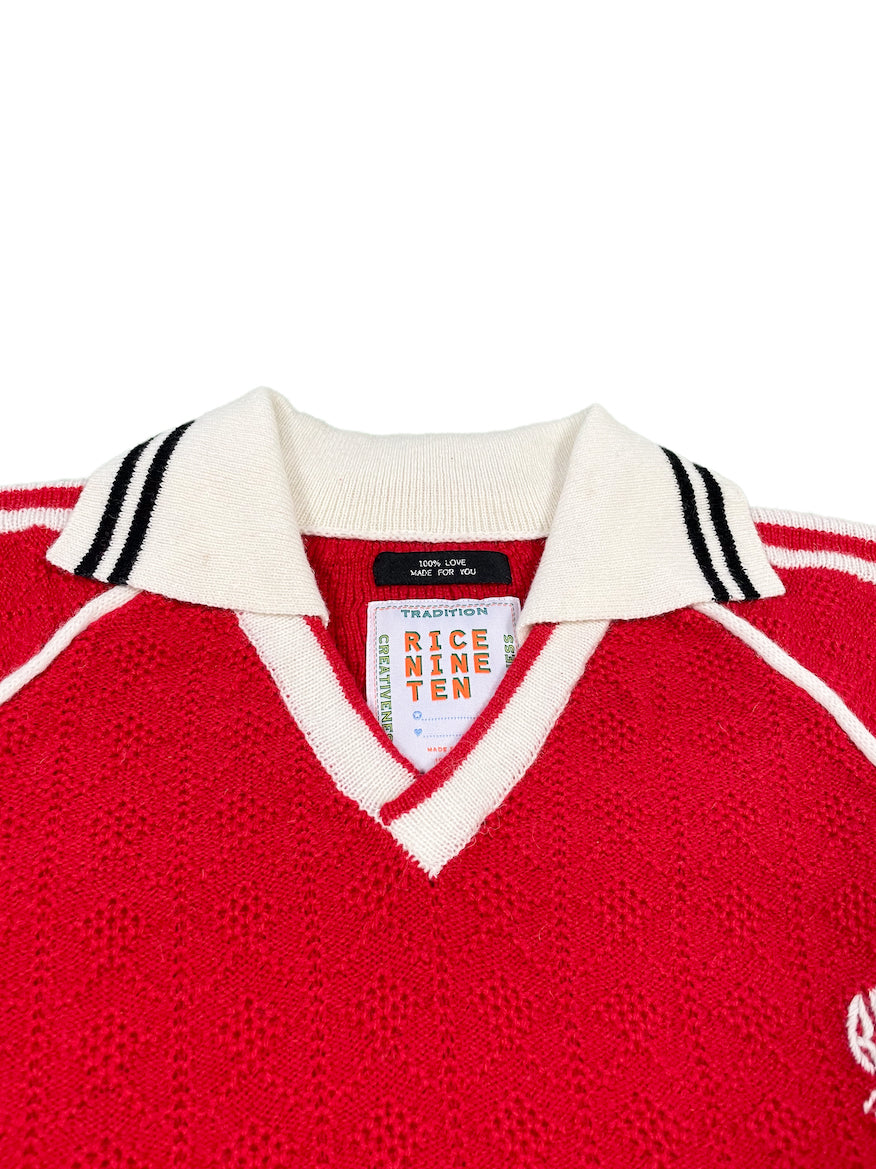 KNITTING CLASSIC SOCCER JERSEY (RED)