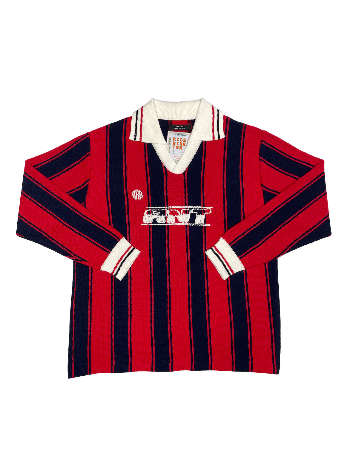 Knitting Long Sleeve Soccer Jersey (RED)