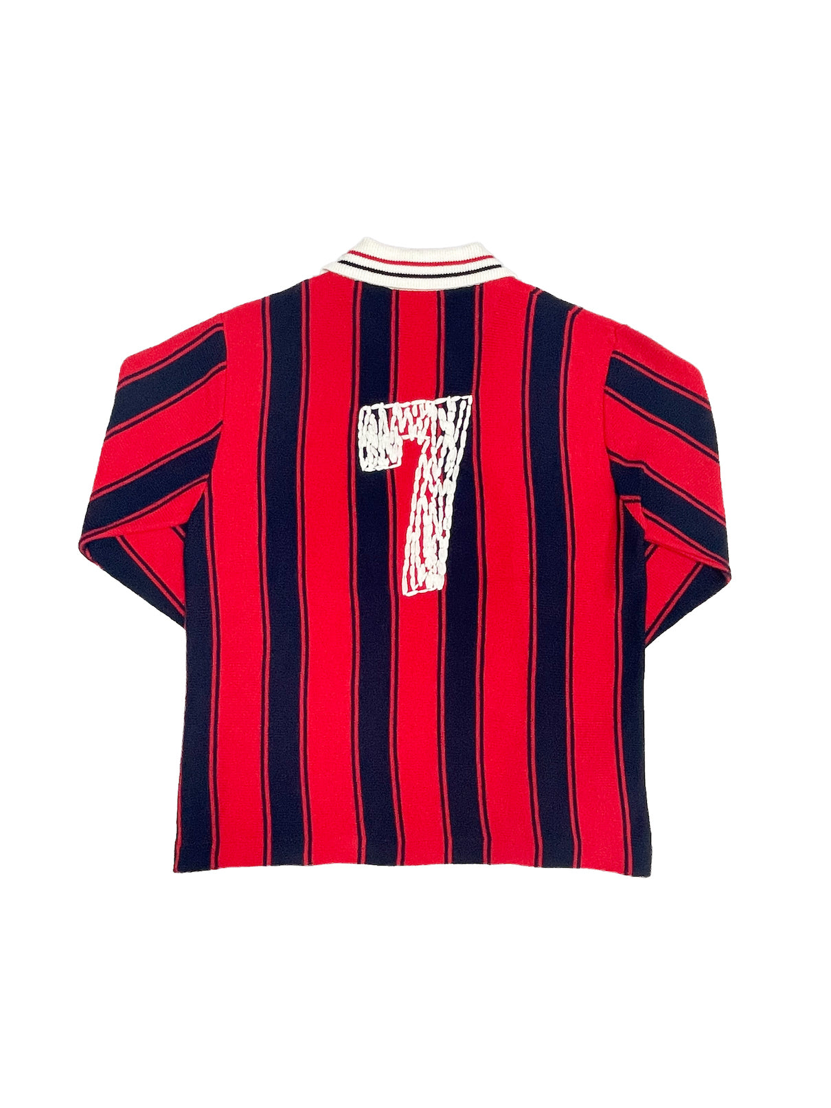 Knitting Long Sleeve Soccer Jersey (RED)