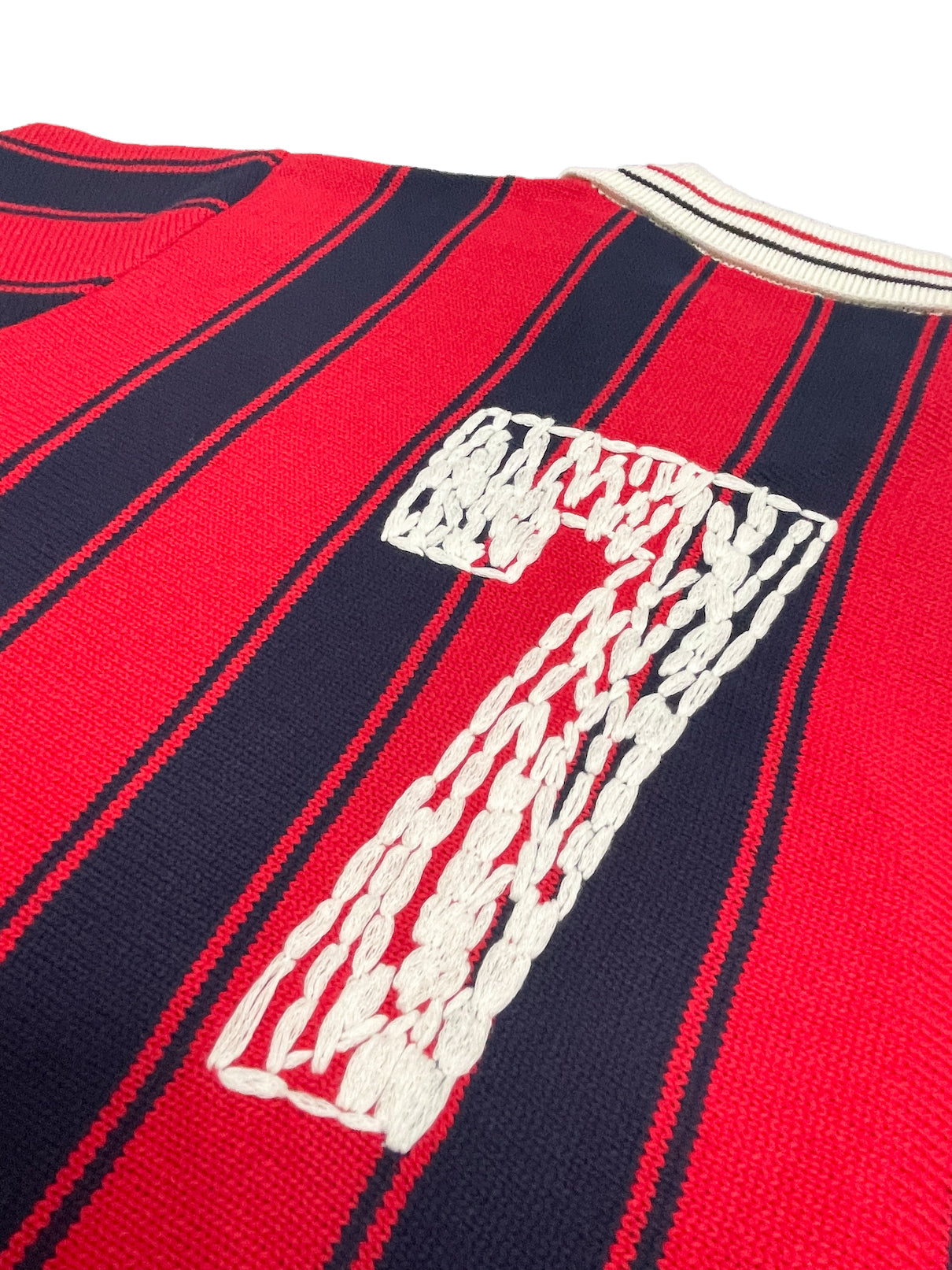 Knitting Long Sleeve Soccer Jersey (RED)