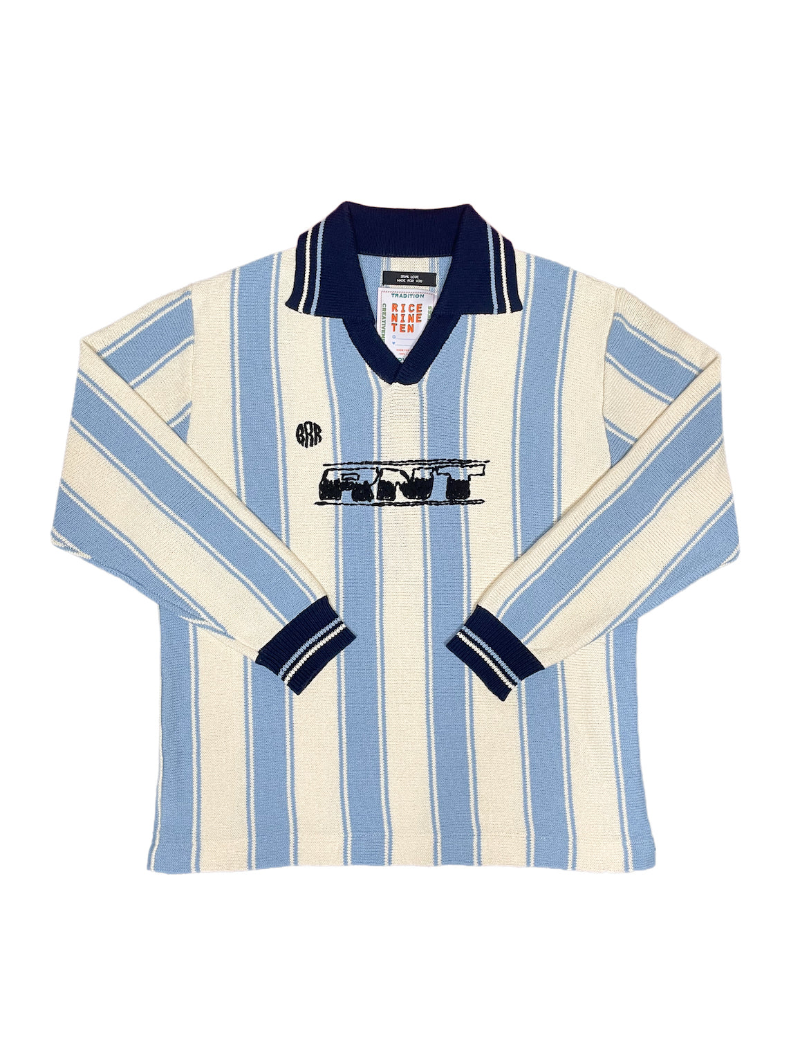 Knitting Long Sleeve Soccer Jersey (LIGHT BLUE)