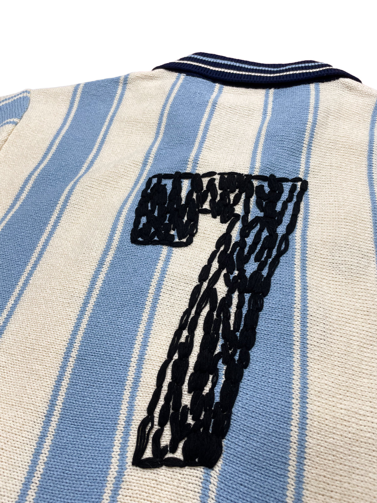 Knitting Long Sleeve Soccer Jersey (LIGHT BLUE)