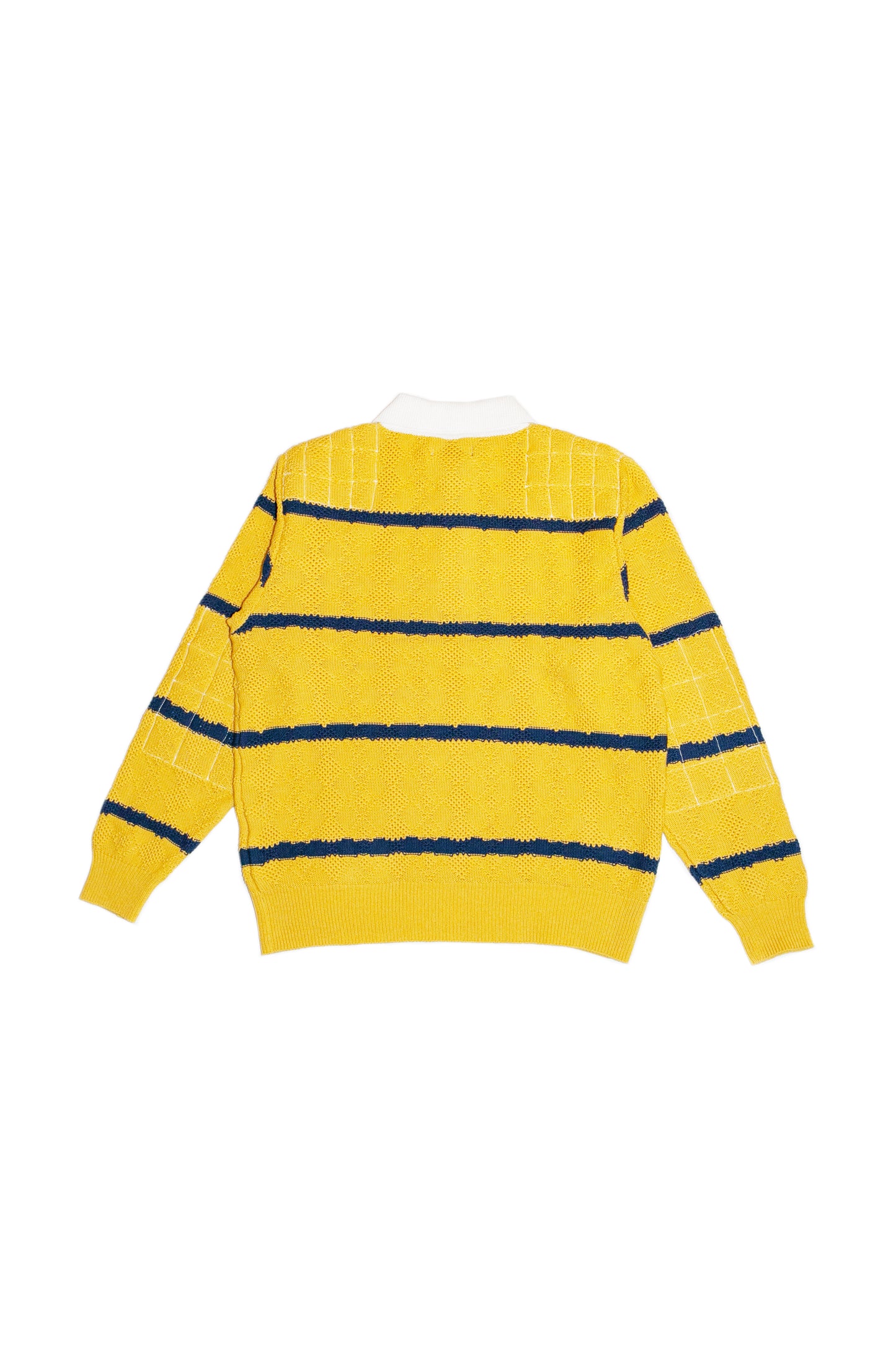 HOME MADE KNITTING RUGBY SHIRT (MUSTARD)