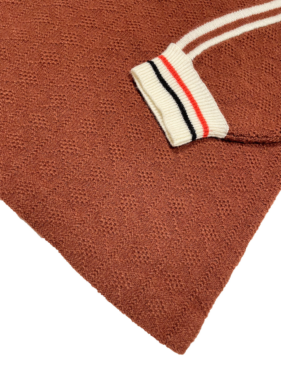 KNITTING CLASSIC SOCCER JERSEY (BROWN)