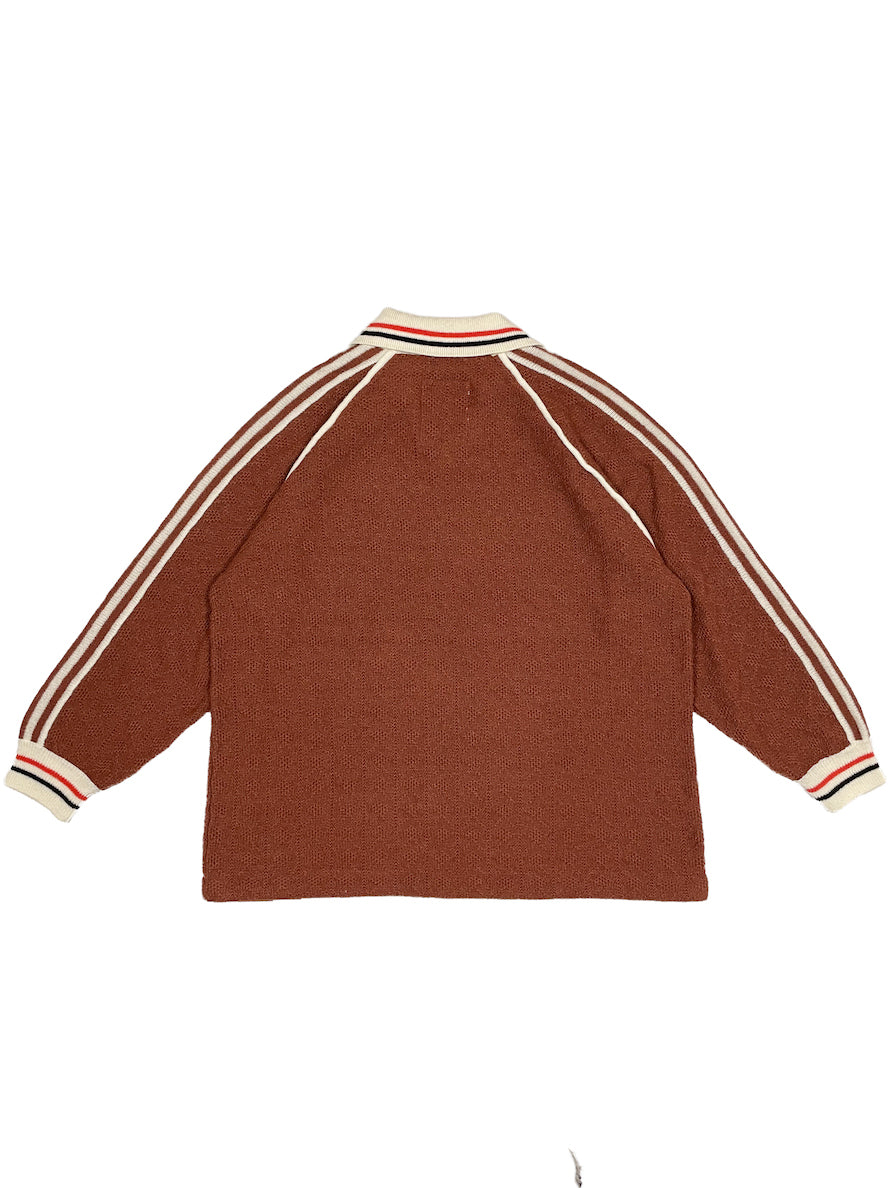 KNITTING CLASSIC SOCCER JERSEY (BROWN)