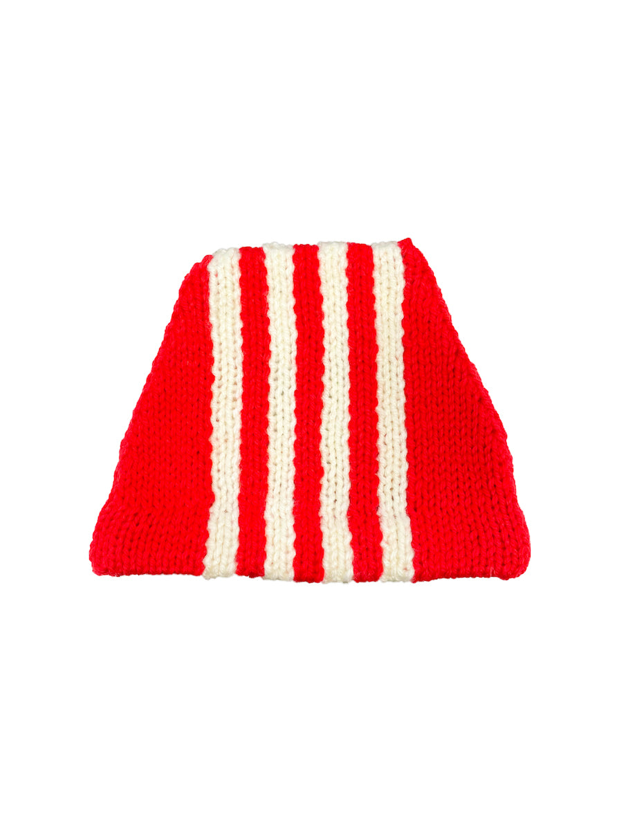 HAND KNITTED CAP (RED)