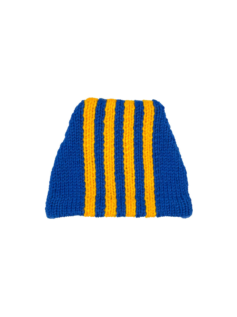 HAND KNITTED CAP (BLUE)