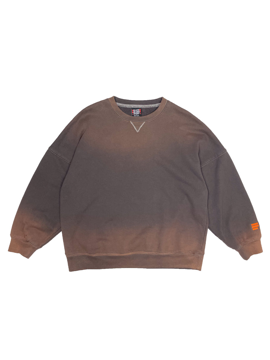 FADDED DROPPED SWEATSHIRT (DARK BROWN)
