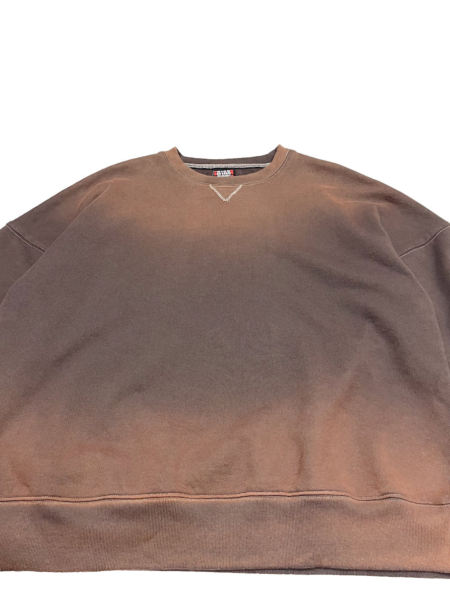 FADDED DROPPED SWEATSHIRT (DARK BROWN)
