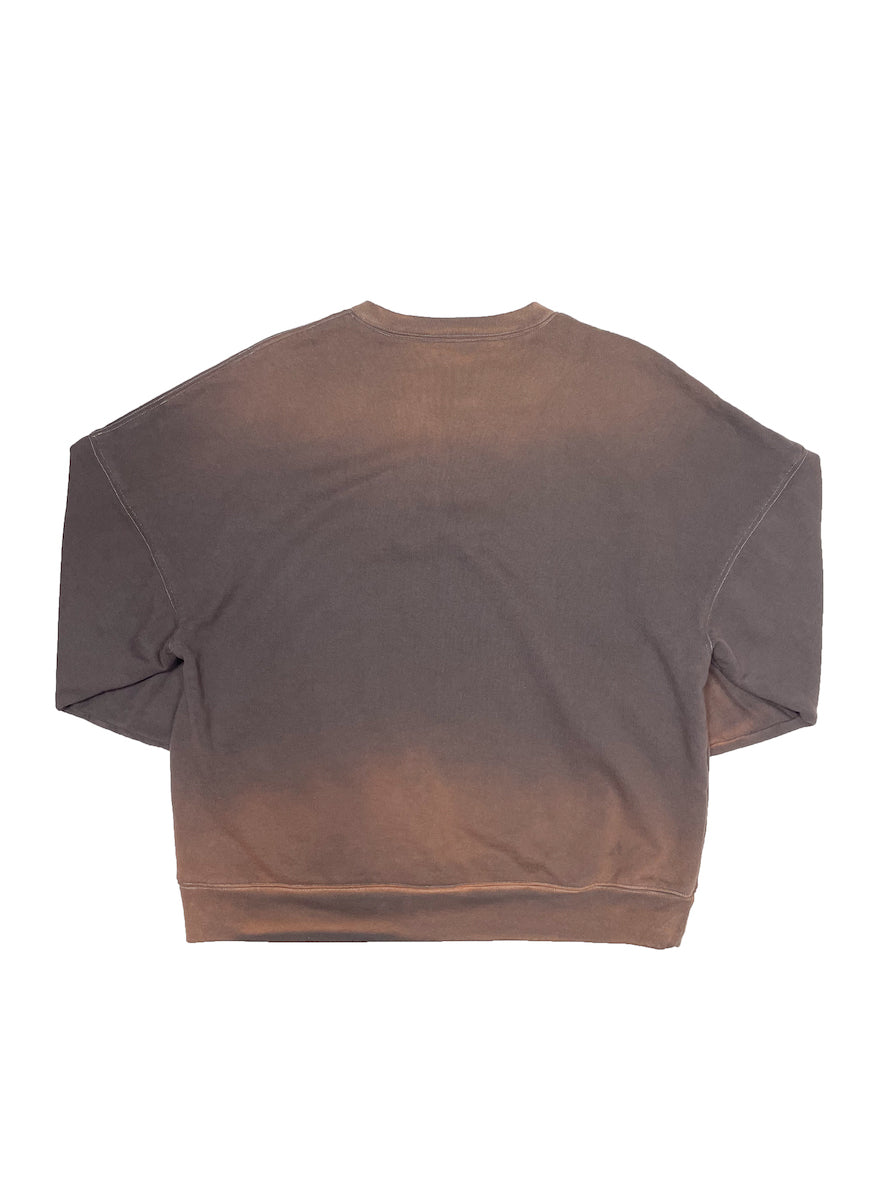 FADDED DROPPED SWEATSHIRT (DARK BROWN)