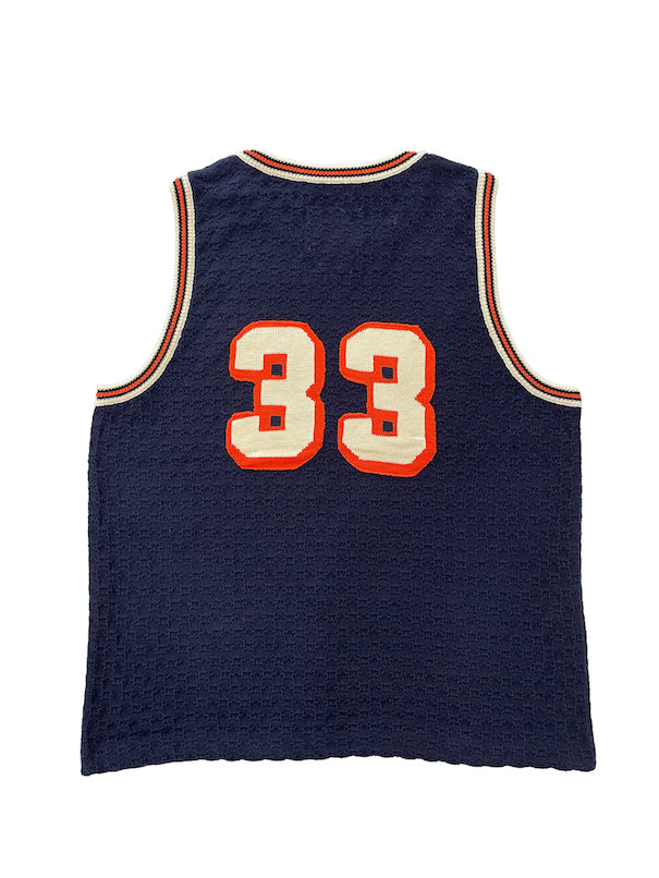 KNITTING BASKETBALL SHIRT (NAVY)