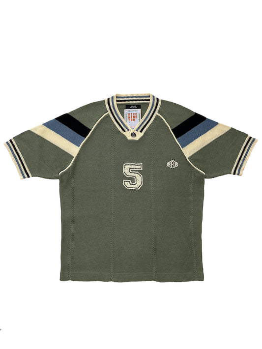 KNITTING GAME SHIRT (MOSS GREEN)