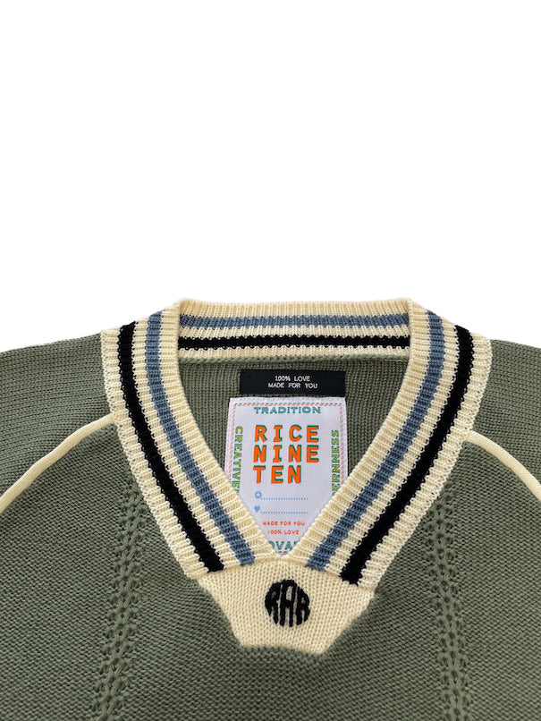 KNITTING GAME SHIRT (MOSS GREEN)