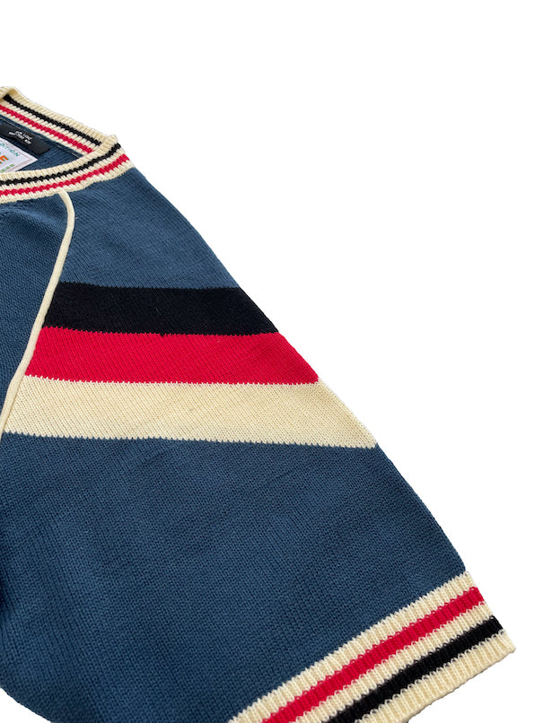 KNITTING GAME SHIRT (BLUE)