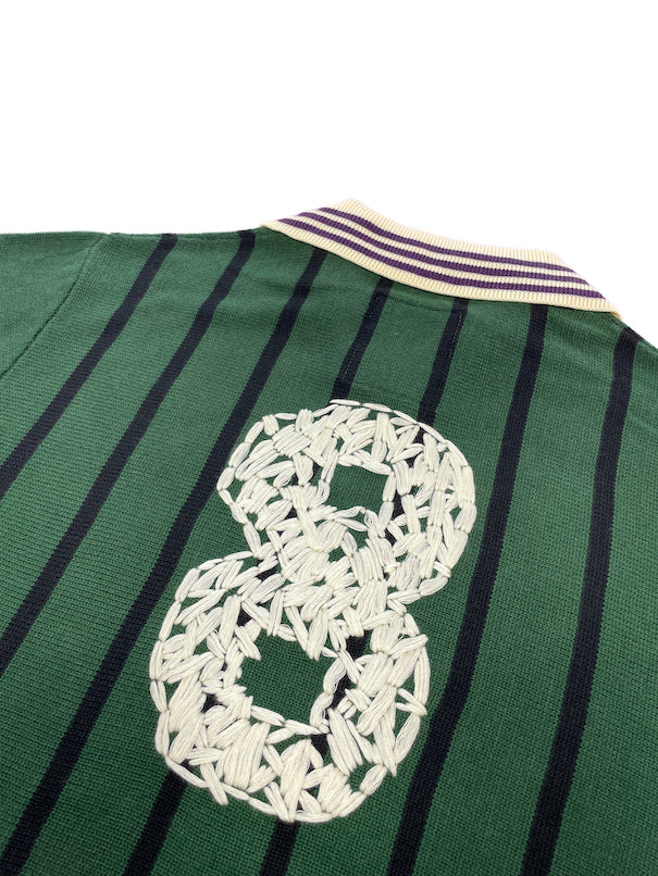 KNITTING LONG SLEEVE SOCCER JERSEY (FOREST GREEN)