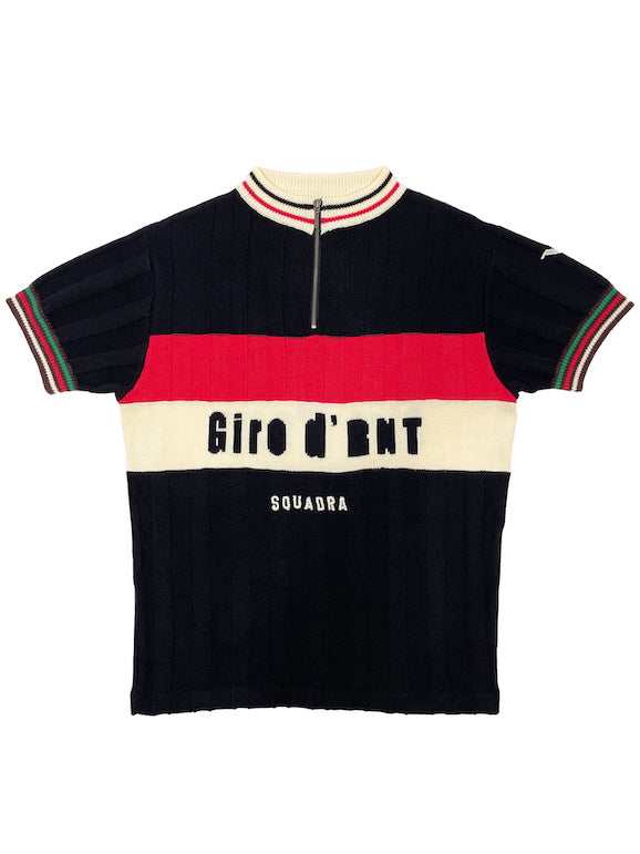 Knitting Cycling Jersey (BLACK)