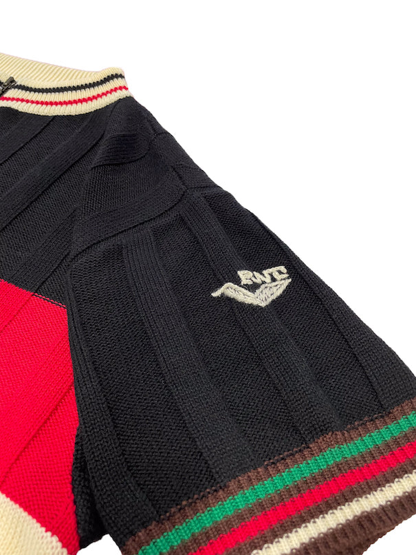 Knitting Cycling Jersey (BLACK)