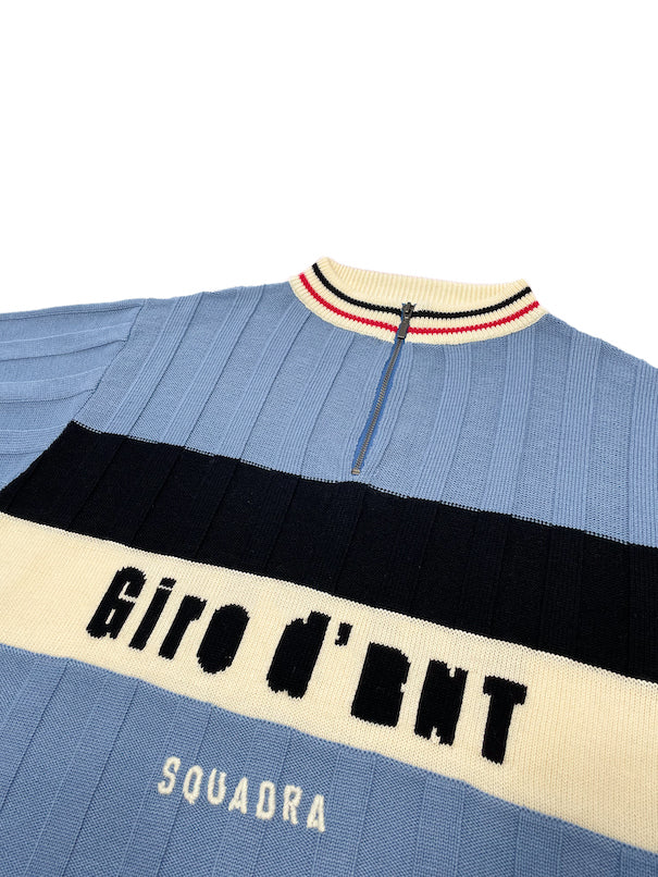 Knitting Cycling Jersey (SAX BLUE)