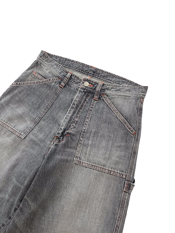 FADED PAINTER JEANS (BLACK)