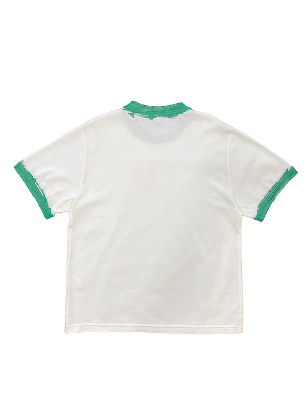 HAND PAINT RINGER TEE (OFF WHITE)
