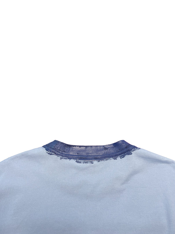 HAND PAINT RINGER TEE (SAX BLUE)