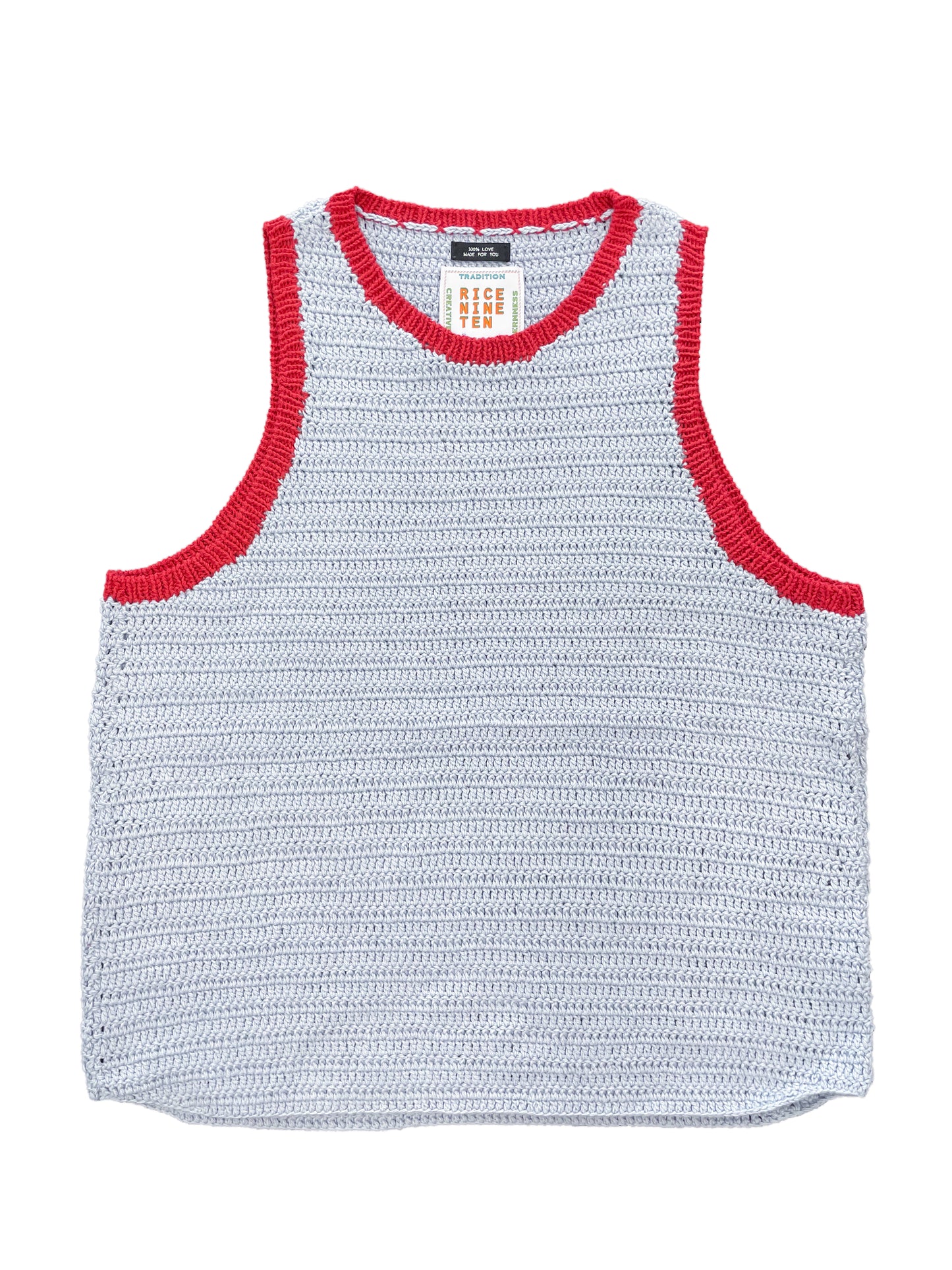 CROCHET TRIM TANK TOP (LIGHT BLUE)