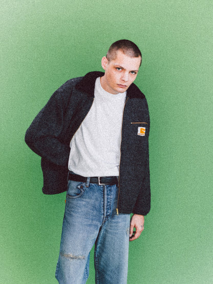HOME MADE KNITTING DETROIT JACKET (DARK GRAY)