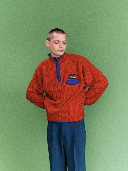 MOUNTAIN KNITTING PULLOVER (RED)