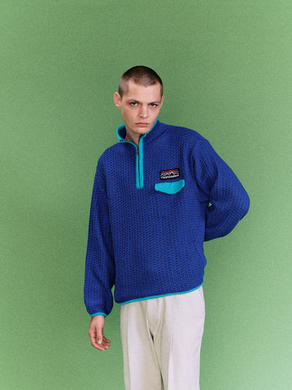 MOUNTAIN KNITTING PULLOVER (BLUE)