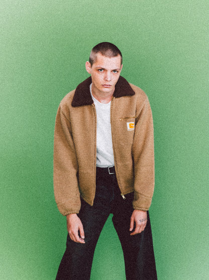 HOME MADE KNITTING DETROIT JACKET (TAN)