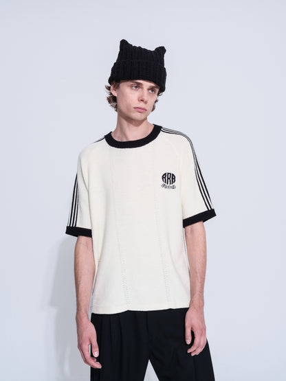 KNITTED TRAINING T-SHIRT (LIGHT BLUE)
