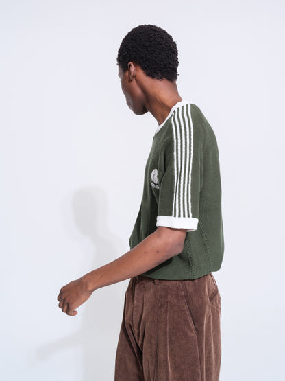 KNITTED TRAINING T-SHIRT (LIGHT BLUE)